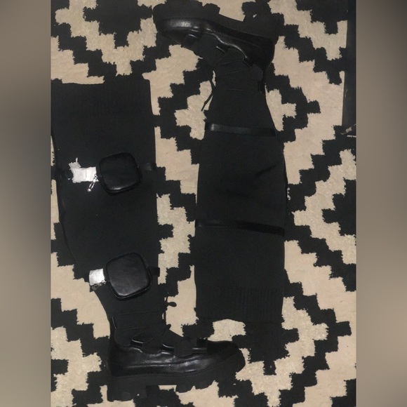 Over the knee combat boots - Picture 3 of 6